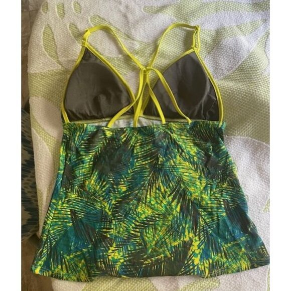 LOLE Tankini Swim. Size medium. Multi-colour - greens and yellow - Picture 2 of 5